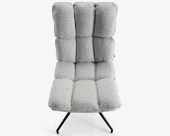 Hot Daells Bolighus Spisebordsstol med drejestel i sølvfarvet