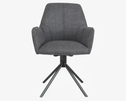 Outlet Daells Bolighus Spisebordsstol med drejestel og armlæn Grå