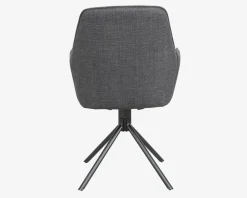 Outlet Daells Bolighus Spisebordsstol med drejestel og armlæn Grå