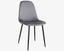 Online Daells Bolighus Spisebordsstol med flot mønster Grå