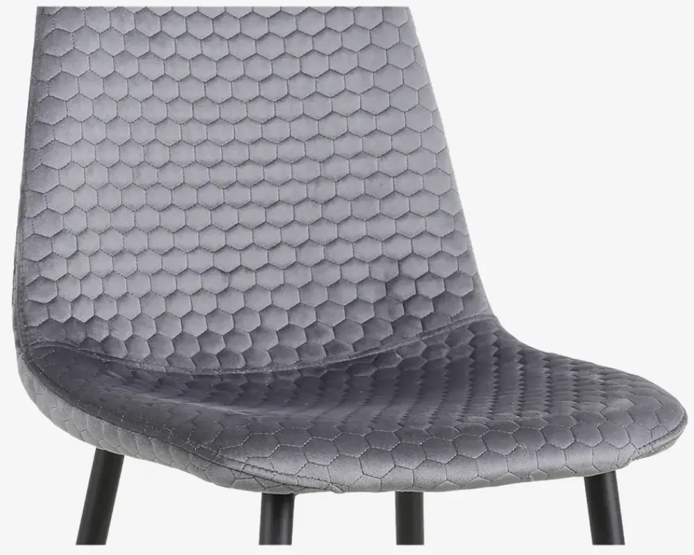 Online Daells Bolighus Spisebordsstol med flot mønster Grå