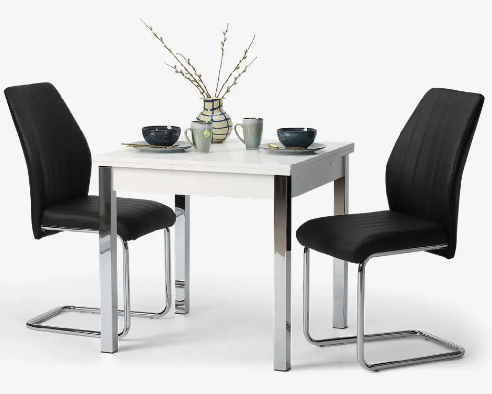 Outlet Daells Bolighus Spisebordsstol med krom stel