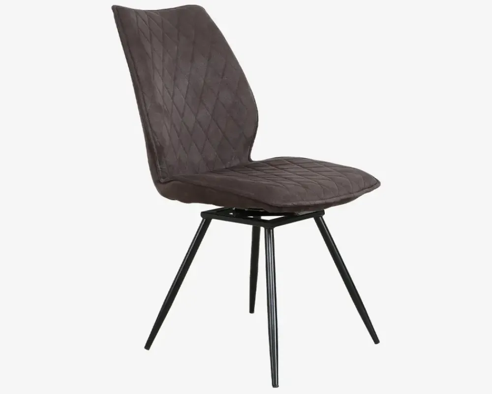 New Daells Bolighus Spisebordsstol Navarra i antracit med drejestel Grå