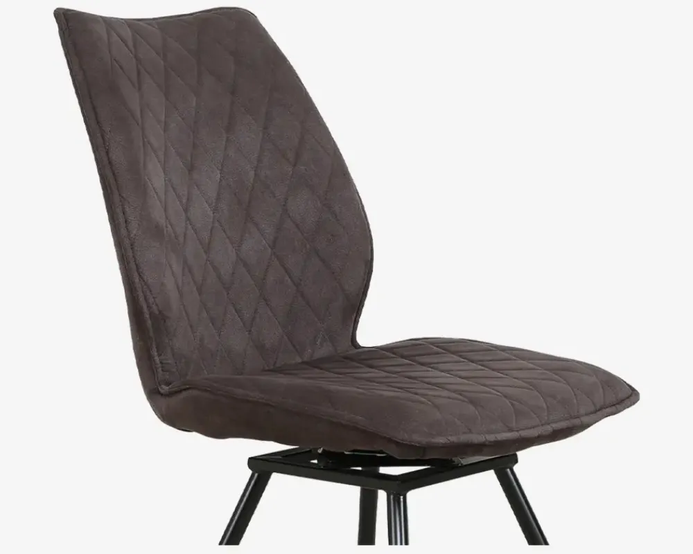 New Daells Bolighus Spisebordsstol Navarra i antracit med drejestel Grå