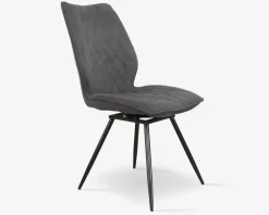 Discount Daells Bolighus Spisebordsstol Navarra mørk med drejstel Grå