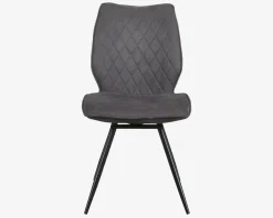 Discount Daells Bolighus Spisebordsstol Navarra mørk med drejstel Grå