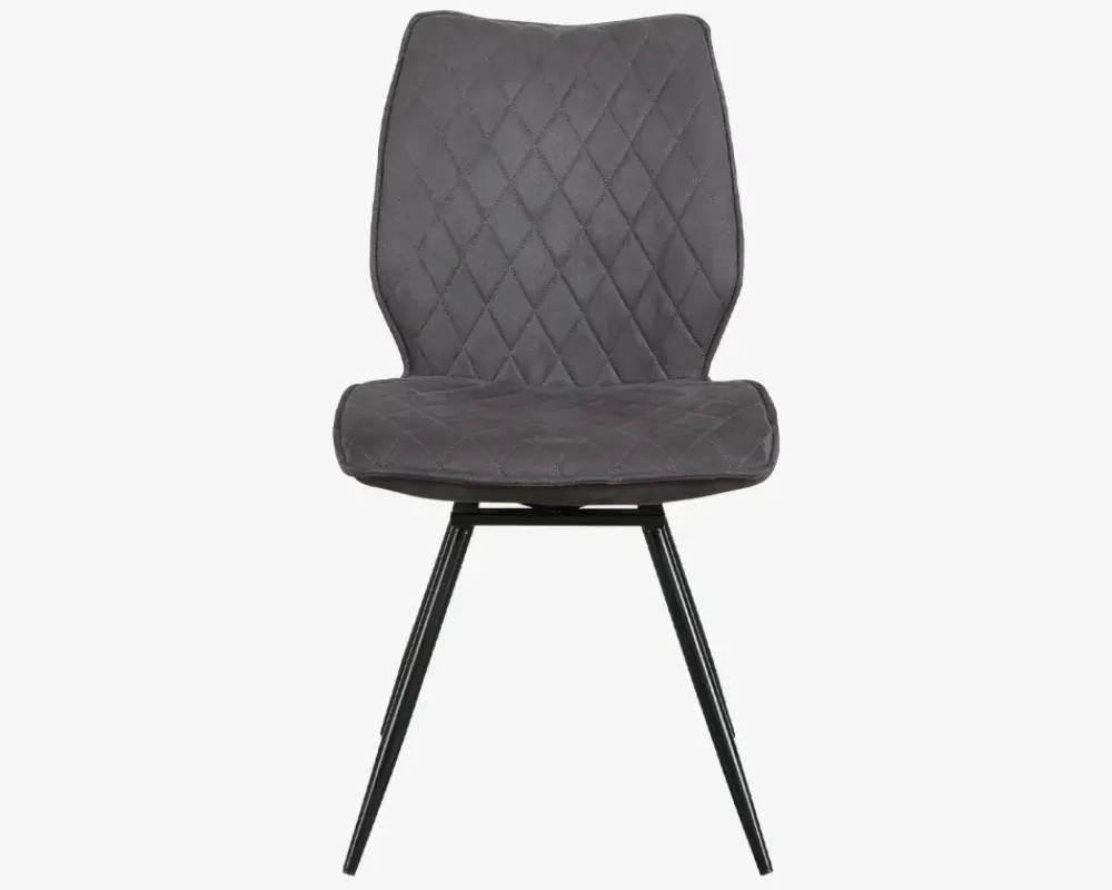 Discount Daells Bolighus Spisebordsstol Navarra mørk med drejstel Grå