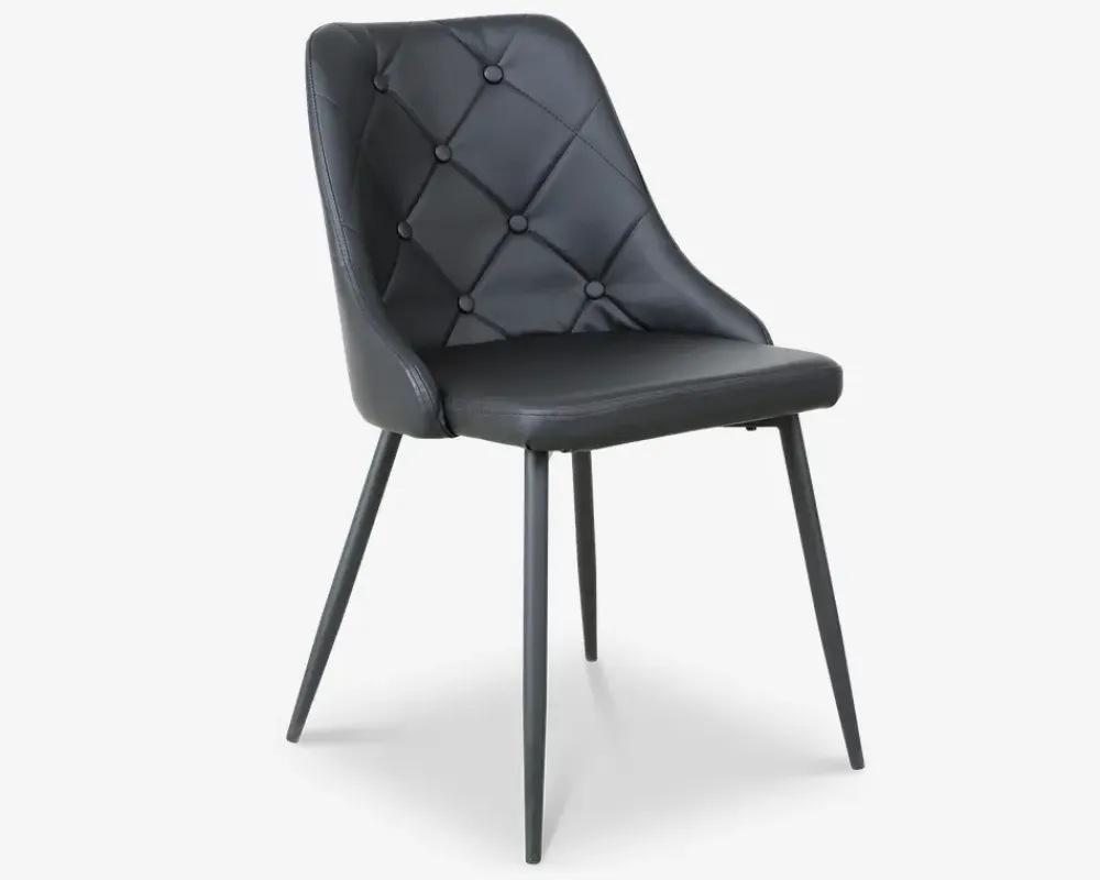 Discount Daells Bolighus Spisebordstol i sort kunstlæder