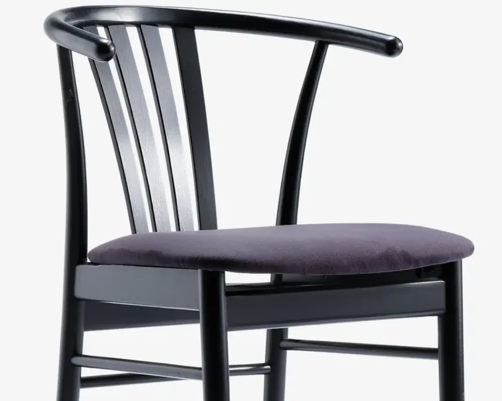 Best Daells Bolighus Spisestuestol i sortlakeret bøg