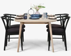 Best Daells Bolighus Spisestuestol i sortlakeret bøg