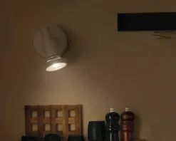 Outlet Daells Bolighus Spot 1xGU10 hvid L.8 cm