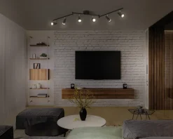 Best Daells Bolighus Spot 6xGU10 sort L.119,8 cm