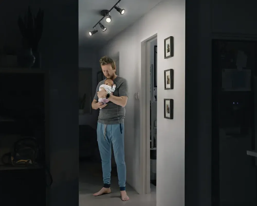 Outlet Daells Bolighus Spot 4xGU10 sort L.68,4 cm