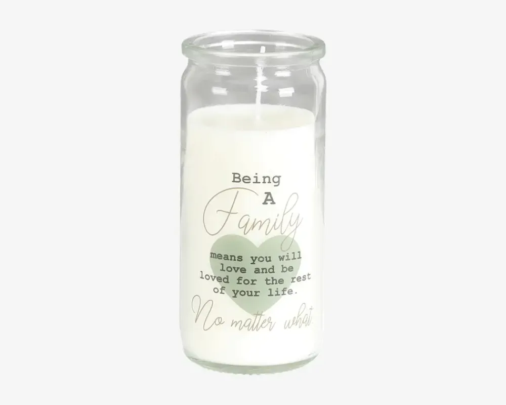 Daells Bolighus Stearinlys i glas Hvid