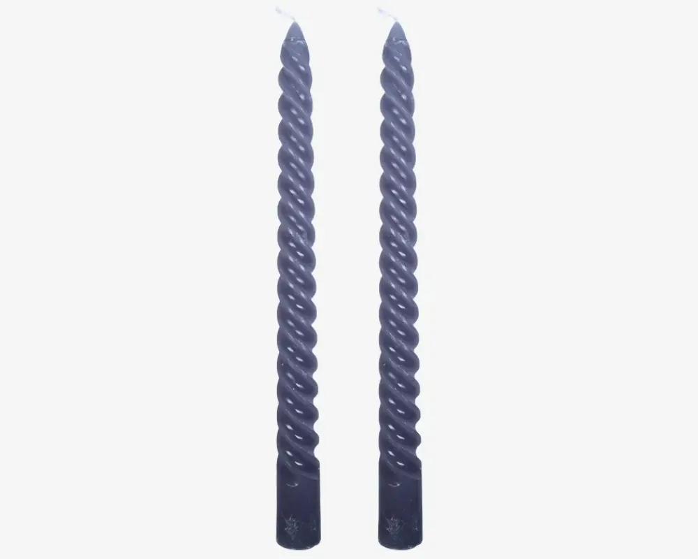 Sale Daells Bolighus Stearinlys Snoet Lys Grå