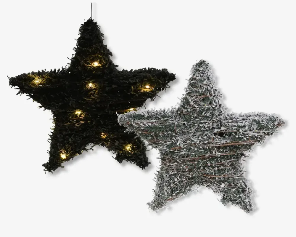 Hot Daells Bolighus Stjerne Grøn LED 30 cm