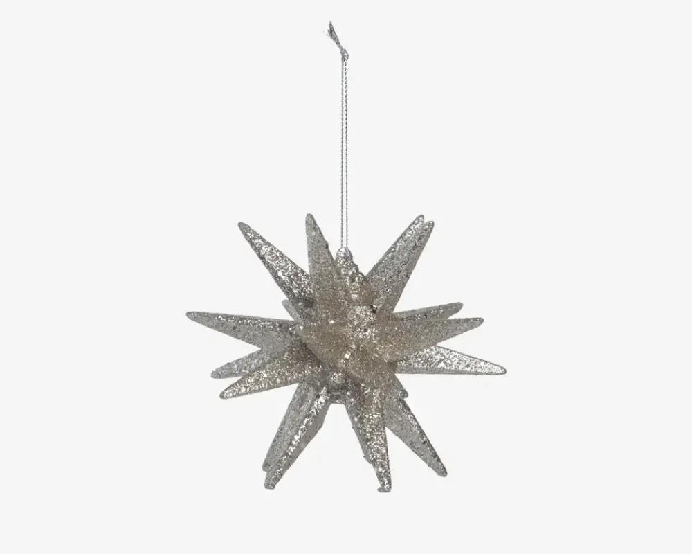 Online Daells Bolighus Stjerne M. Glitter Guld Ø.11cm