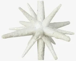 Hot Daells Bolighus Stjerner M. Glitter Hvid H.14cm