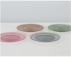 New Daells Bolighus Tallerken Glas Ø.33cm Røgfarvet