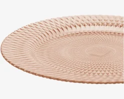 Online Daells Bolighus Tallerken Glas Ø.33cm Rosa