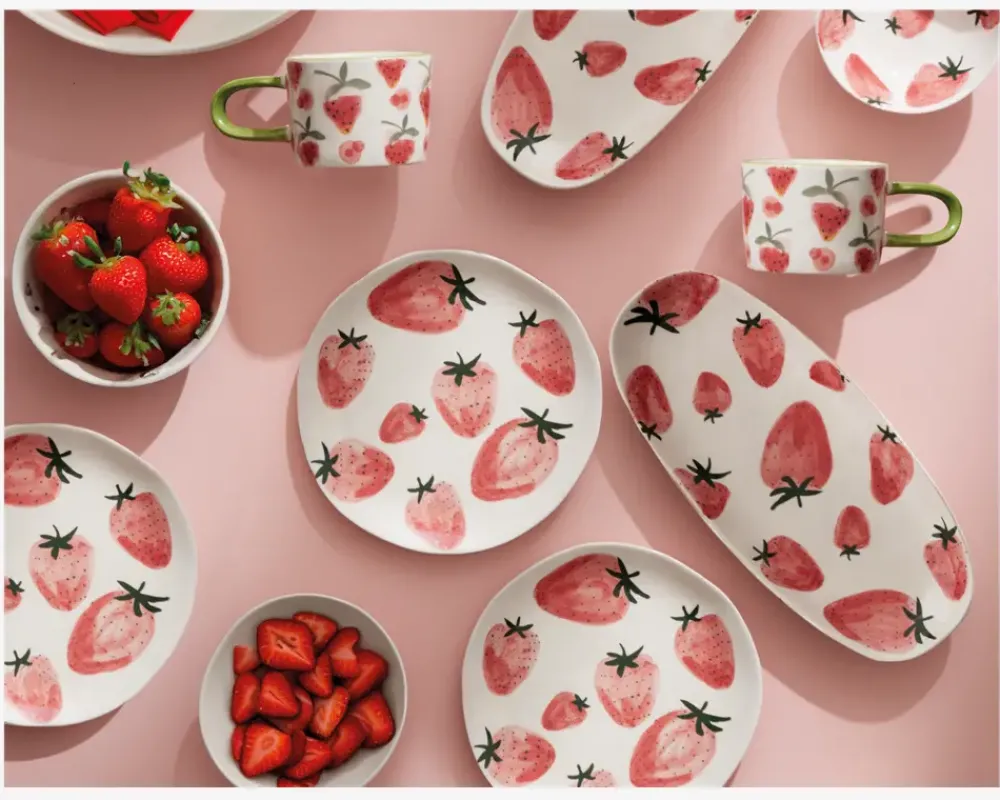 Online Daells Bolighus Tallerken Jordbær Ø.20 cm