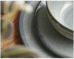 Best Daells Bolighus Tallerken Lærke Grå-Grøn Ø26 cm Grå, Grøn