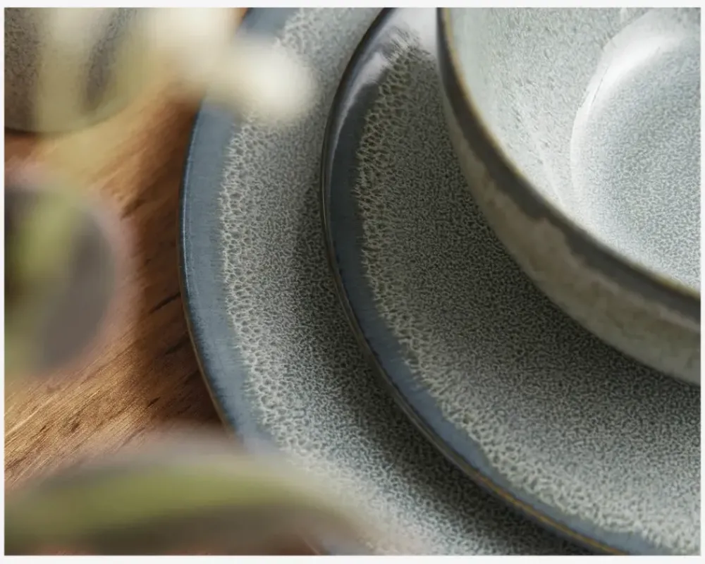 Best Daells Bolighus Tallerken Lærke Grå-Grøn Ø26 cm Grå, Grøn