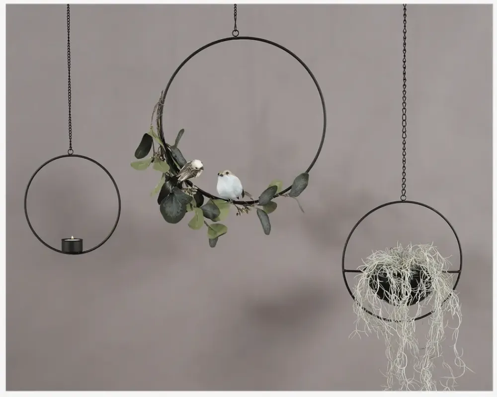 Best Daells Bolighus T-Light t. Ophæng Metal Sort