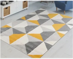 Clearance Daells Bolighus Tæppe Amsterdam Gul 160x230 cm