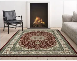 New Daells Bolighus Tæppe Leonardo 133x195 cm Rød