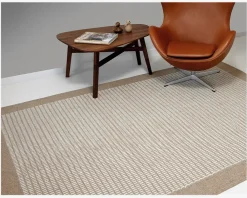 Outlet Daells Bolighus Tæppe Luxor natur/hvid 170x240 cm Natur, Hvid