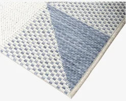 Outlet Daells Bolighus Tæppe Paris Cream/Blå 160x230 cm