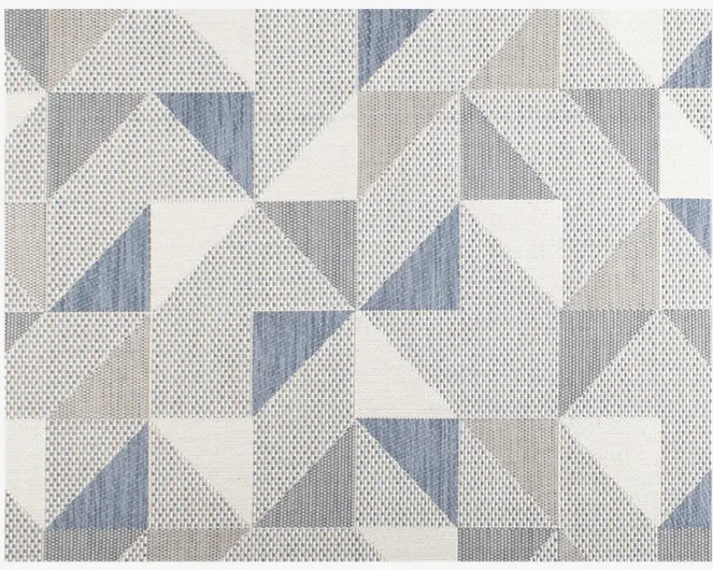 Outlet Daells Bolighus Tæppe Paris Cream/Blå 200x290 cm