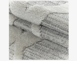 New Daells Bolighus Tæppe Pisa lysgrå/hvid 160 x 230 cm