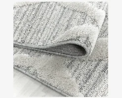 New Daells Bolighus Tæppe Pisa lysgrå/hvid 160 x 230 cm