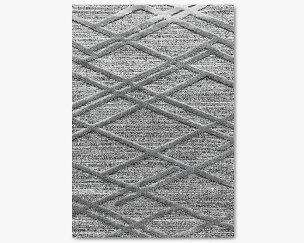 Hot Daells Bolighus Tæppe Pisa mørk grå 140 x 200 cm