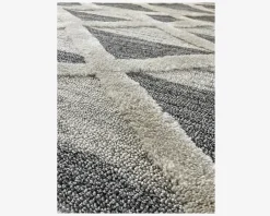 Discount Daells Bolighus Tæppe Pisa mørk grå/hvid 160 x 200 cm