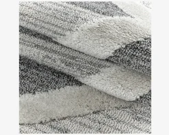 Online Daells Bolighus Tæppe Pisa mørkgrå/hvid 140 x 200 cm