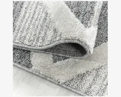 Online Daells Bolighus Tæppe Pisa mørkgrå/hvid 140 x 200 cm