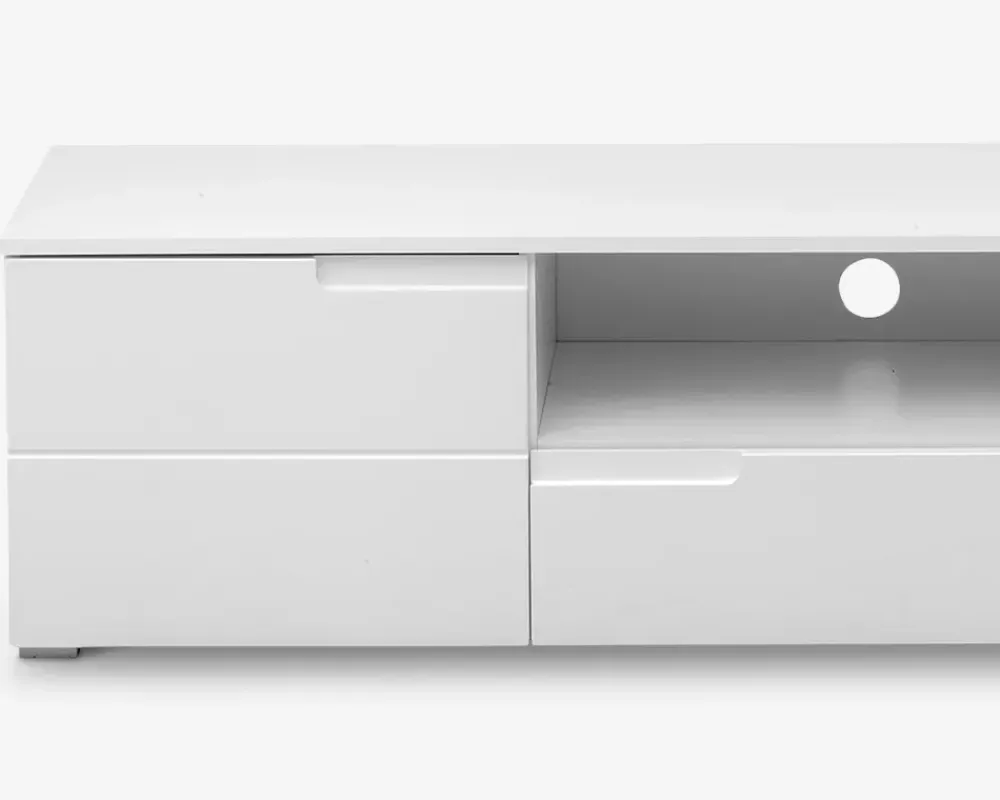 Clearance Daells Bolighus Tv Bord Hvid Højglans