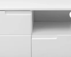 Clearance Daells Bolighus Tv Bord Hvid Højglans