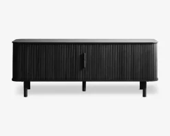 Online Daells Bolighus Tv-bord Cavo Lakeret Eg Finer m/Jalousidøre Sort