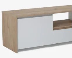 Hot Daells Bolighus Tv-Bord Lys Eg/Hvid Højglans