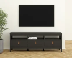 Sale Daells Bolighus Tv-bord Madrid m/3 skuffer Sort