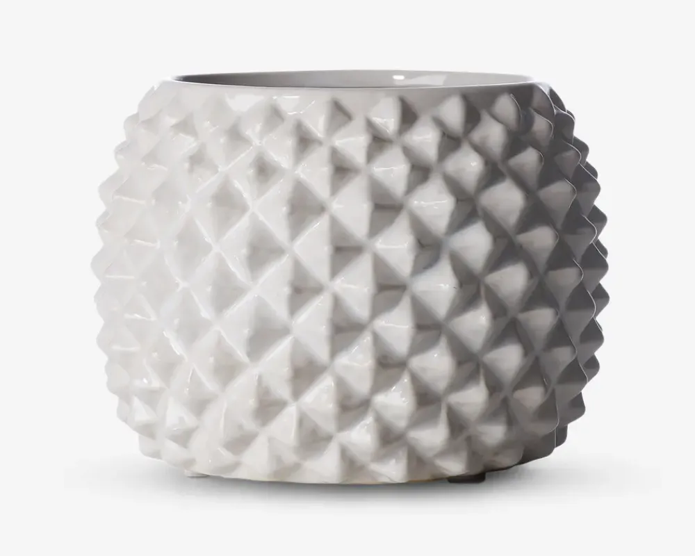 Discount Daells Bolighus Urtepotteskjuler Ananas hvid H.13xØ.17 cm