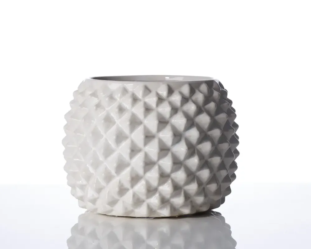 Discount Daells Bolighus Urtepotteskjuler Ananas hvid H.13xØ.17 cm