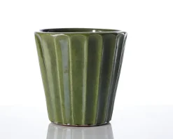 Hot Daells Bolighus Urtepotteskjuler Flora grøn H.17 cm