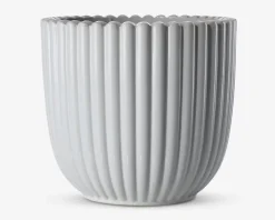 Best Daells Bolighus Urtepotteskjuler Nobel hvid 20x22 cm