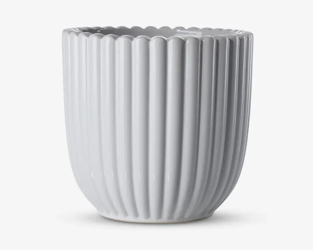 Daells Bolighus Urtepotteskjuler Nobel hvid 17x18 cm