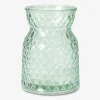 Best Daells Bolighus Vase glas aqua Ø.10 x H.14 cm